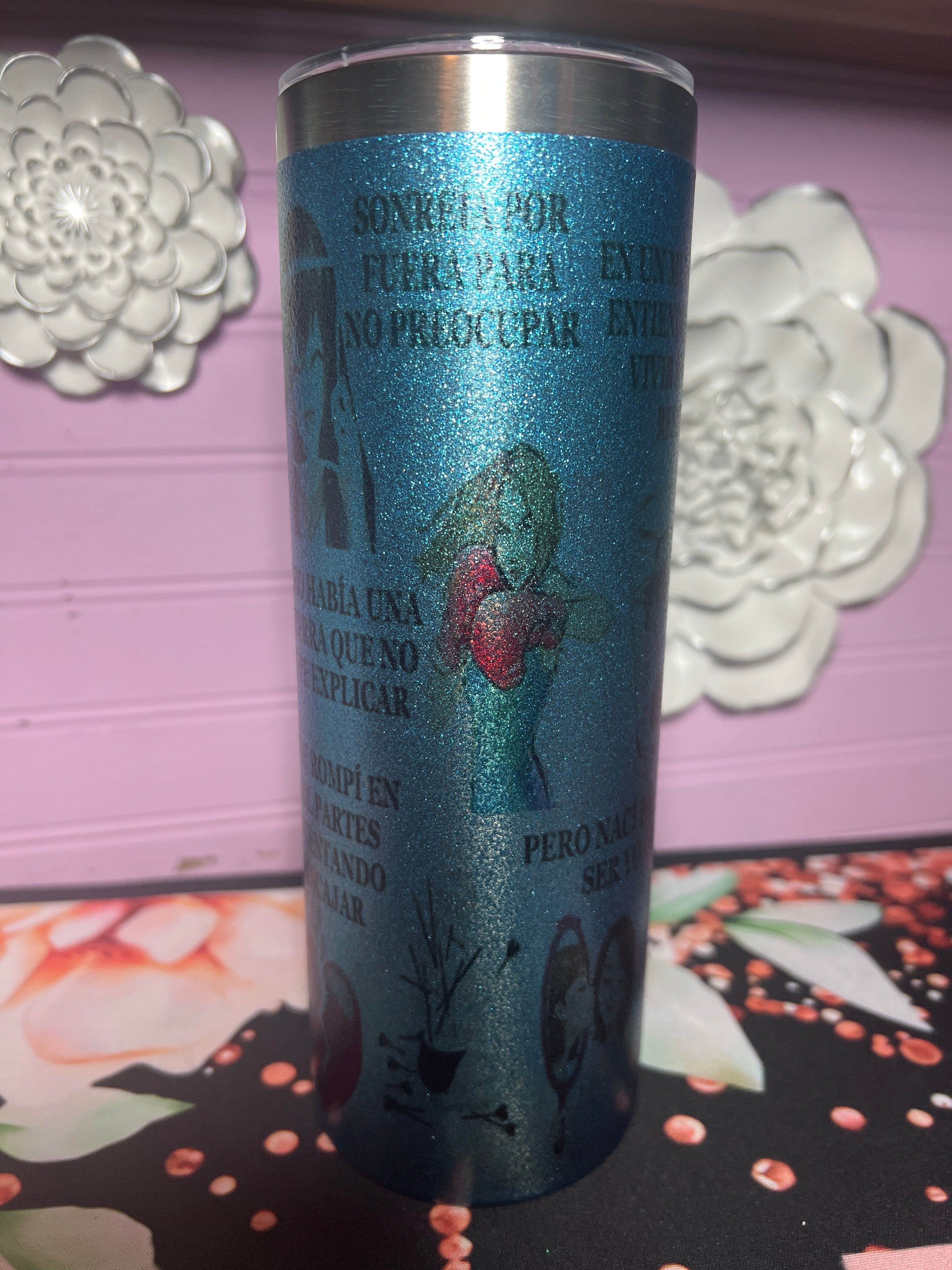 Blue tumbler 20 oz