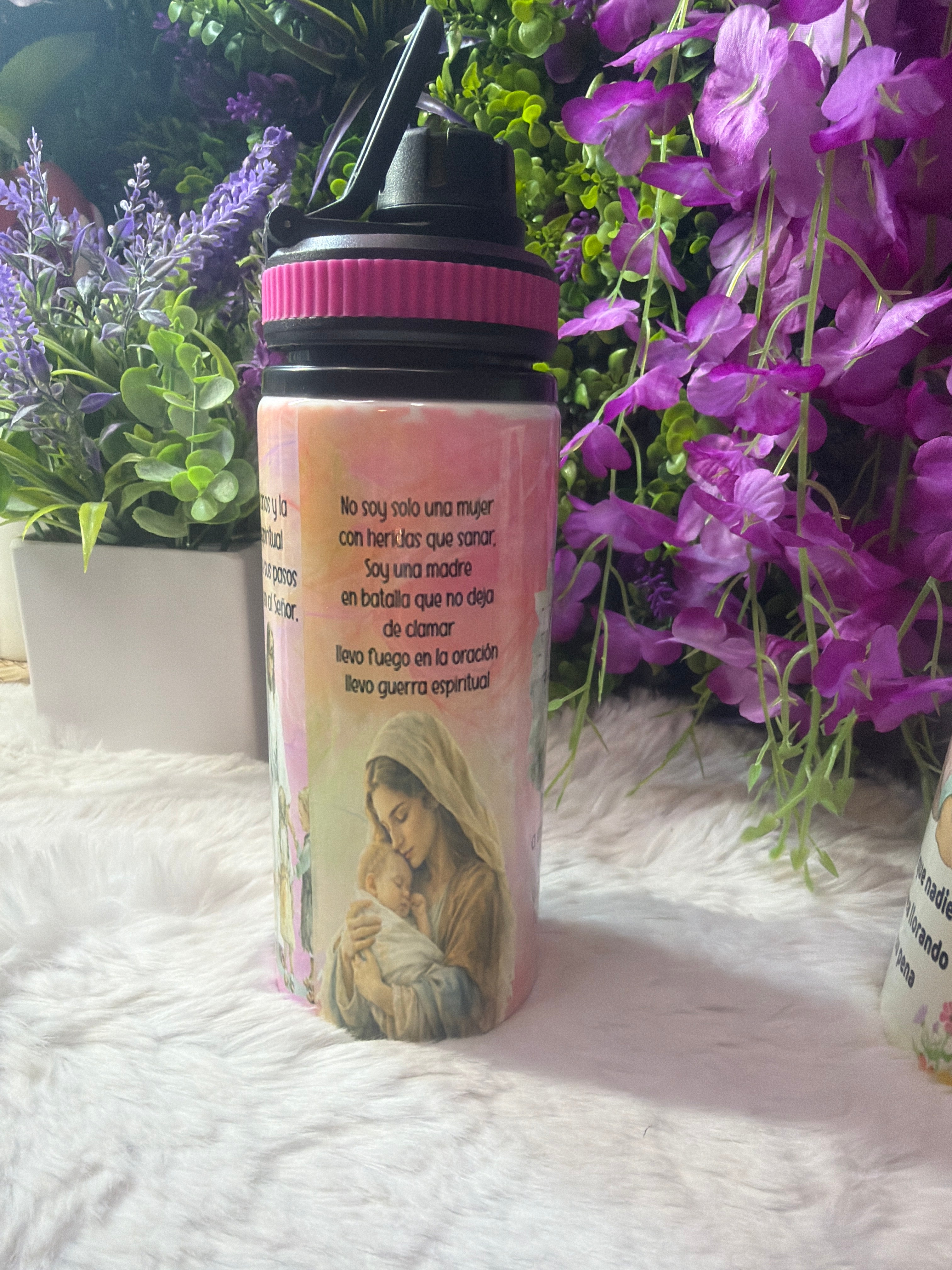 Madre en batalla tumbler ligero 20 oz