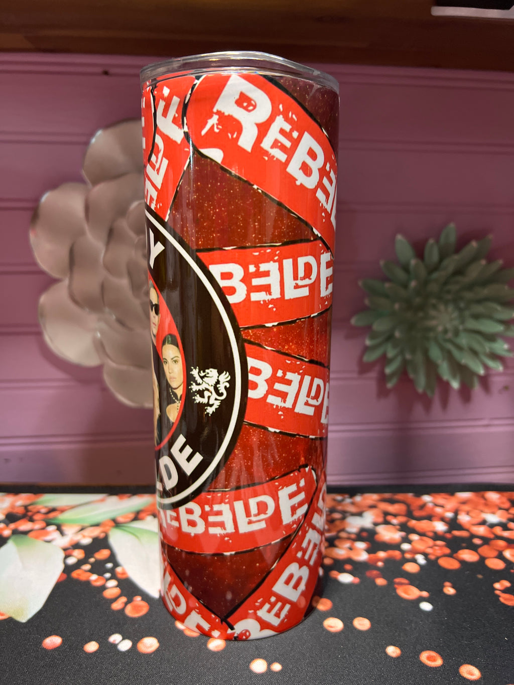 Y soy rebelde tumbler 20 oz
