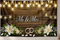 Letrero de tela Mr & Mrs 90”x70”