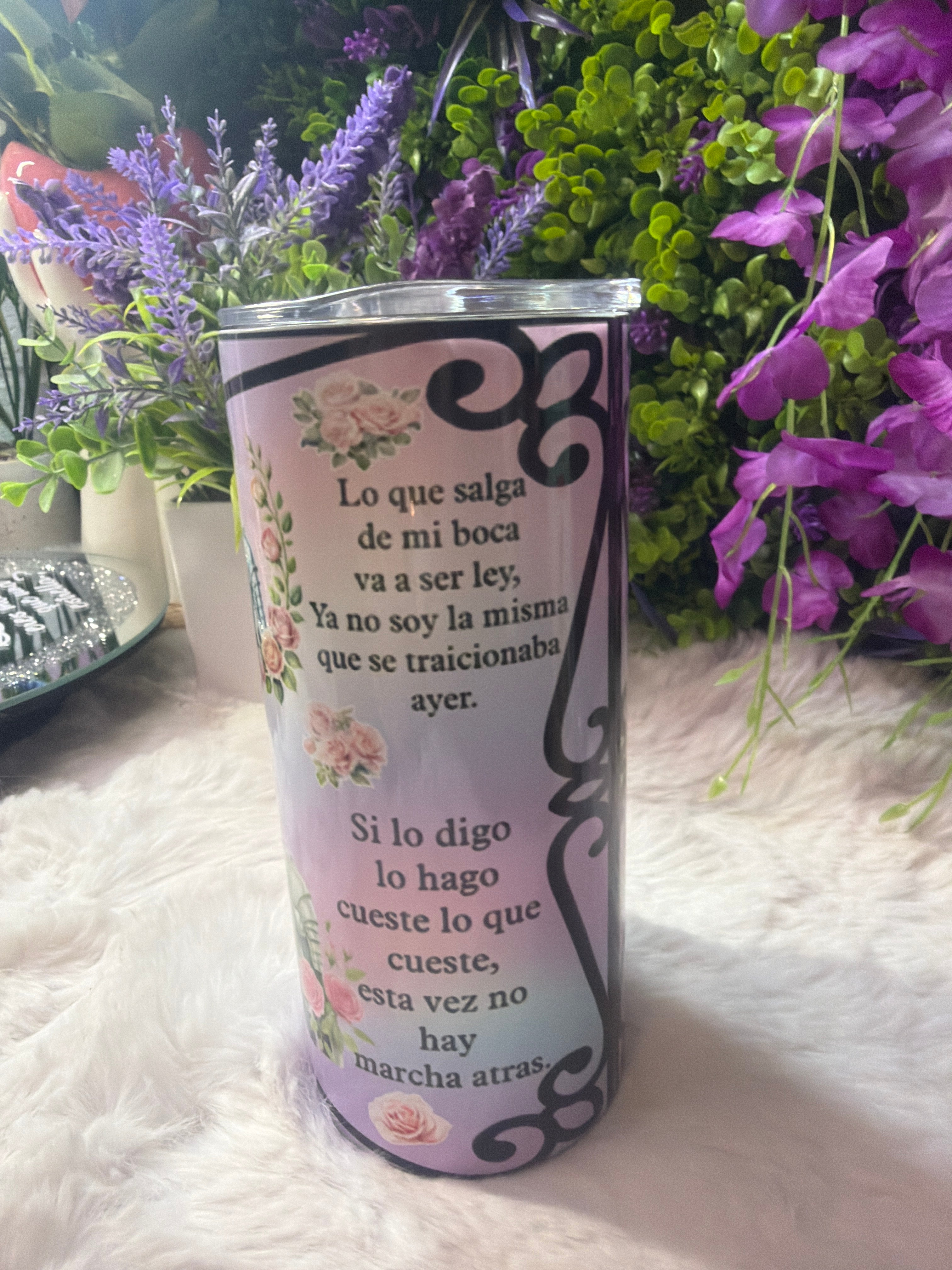 Me lo debo tumbler 15 oz