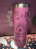 Teacher daily affirmations tumbler 20 oz