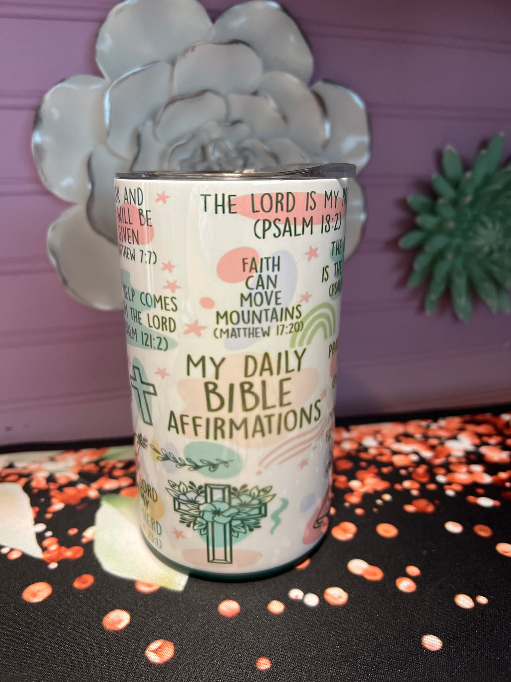 My Daily Bible affirmation taza 14 oz