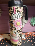Cafecito y chisme tumbler 20oz