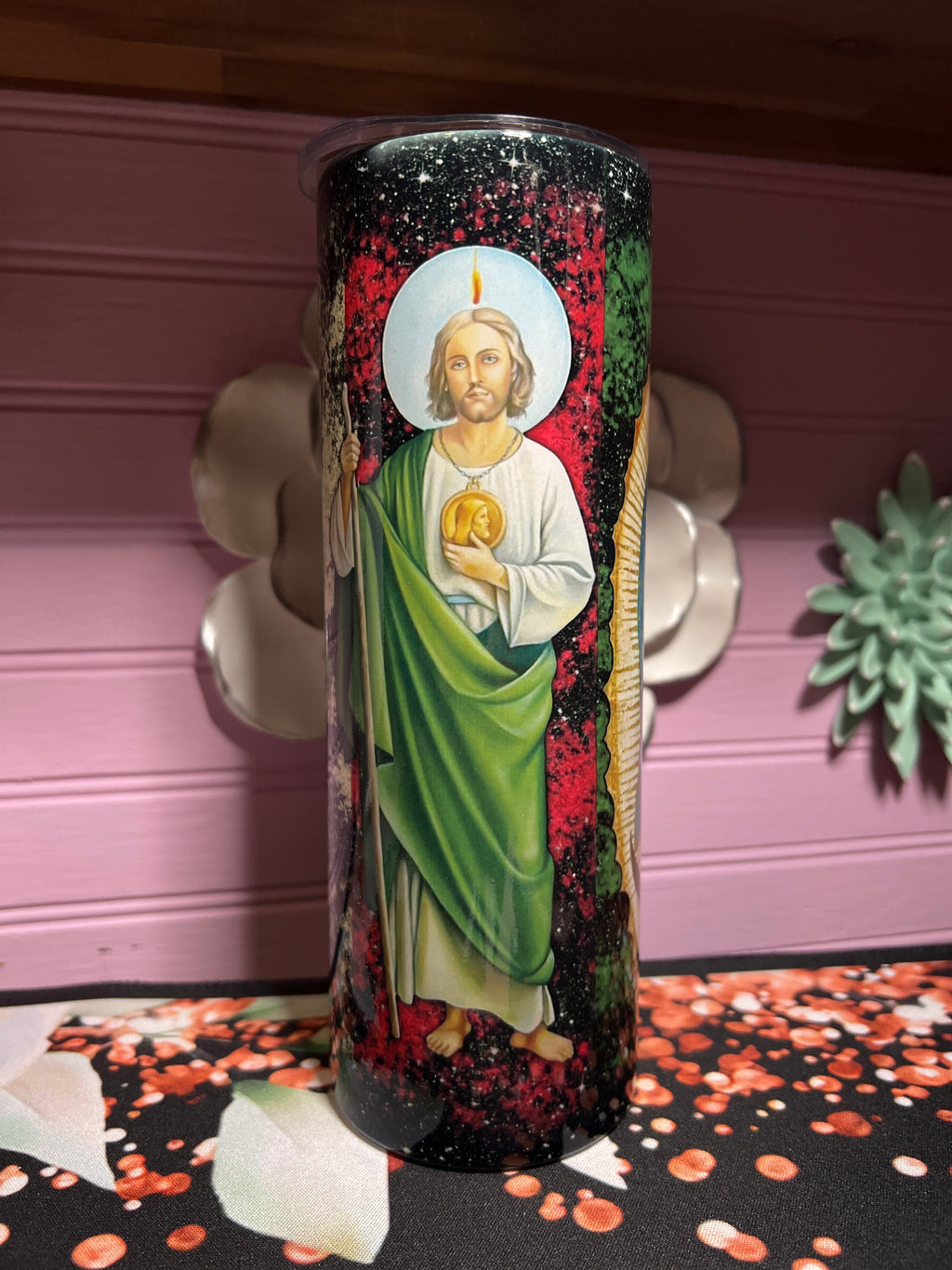 San Judas Tadeo tumbler 20oz