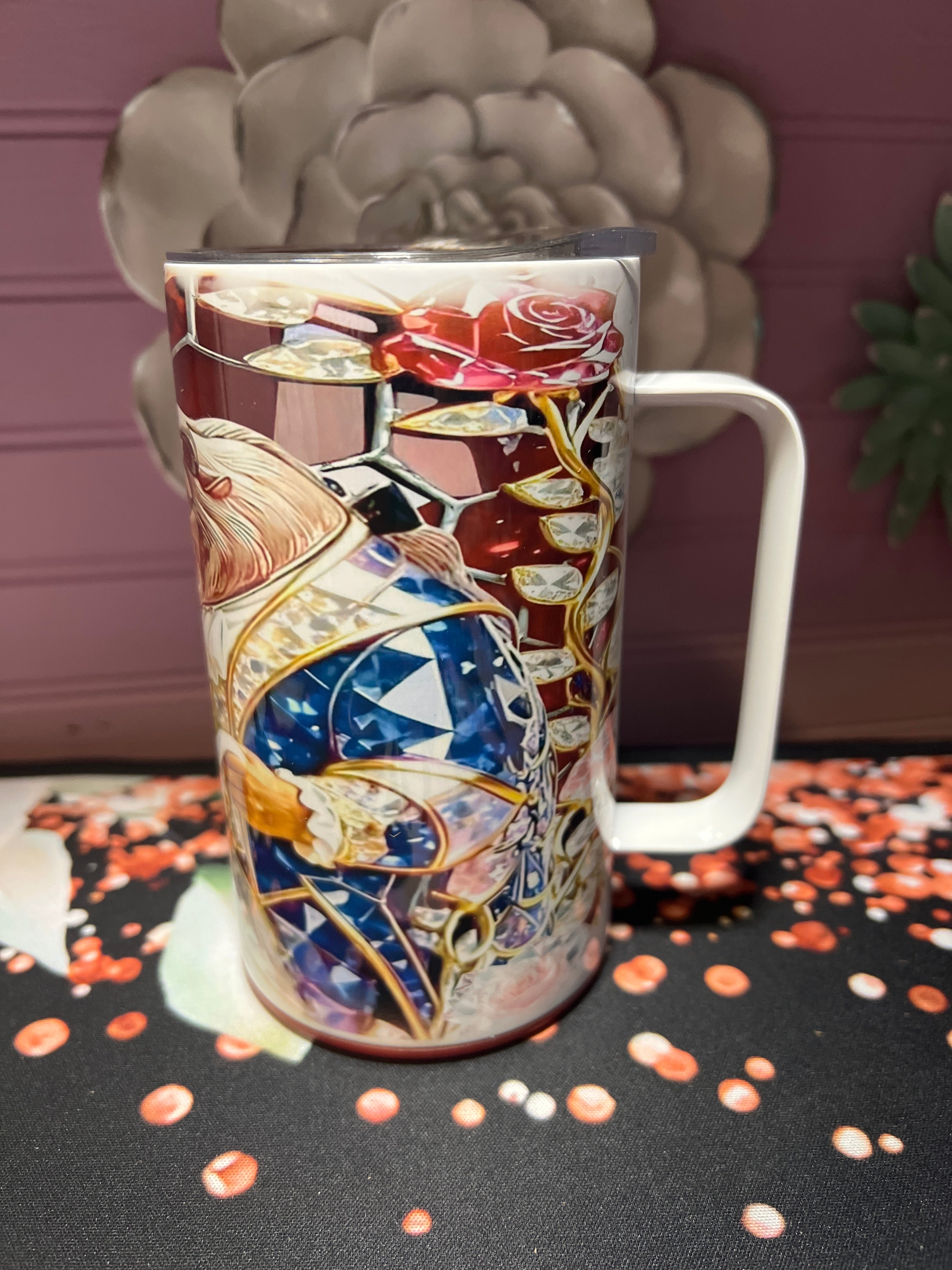 Bella y bestia taza 14 oz