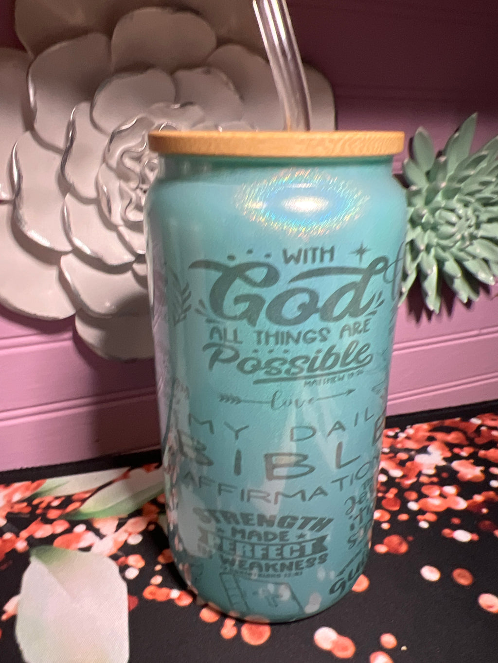 Glass cup 16oz