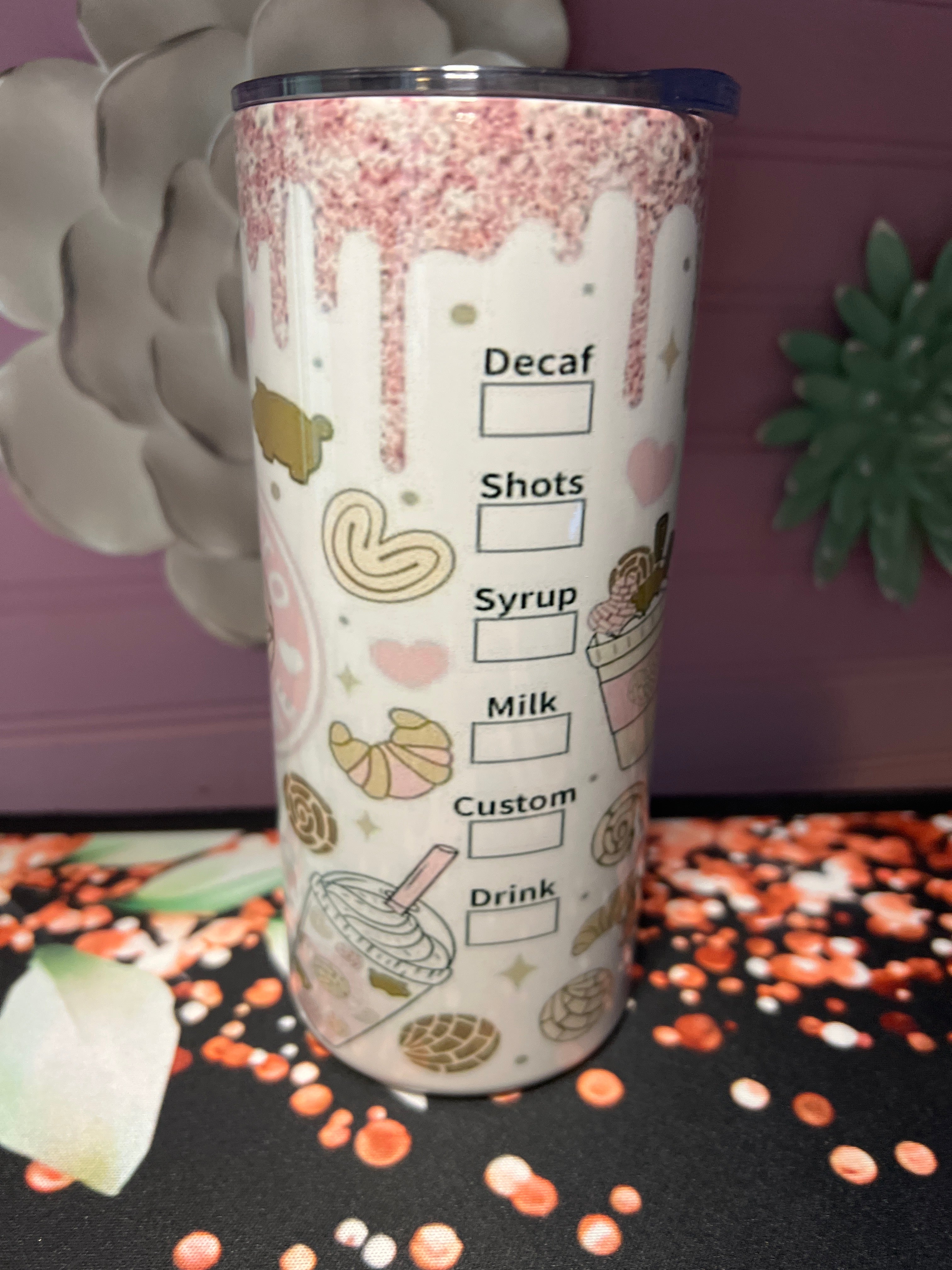 Cafecito y chisme tumbler 15 oz