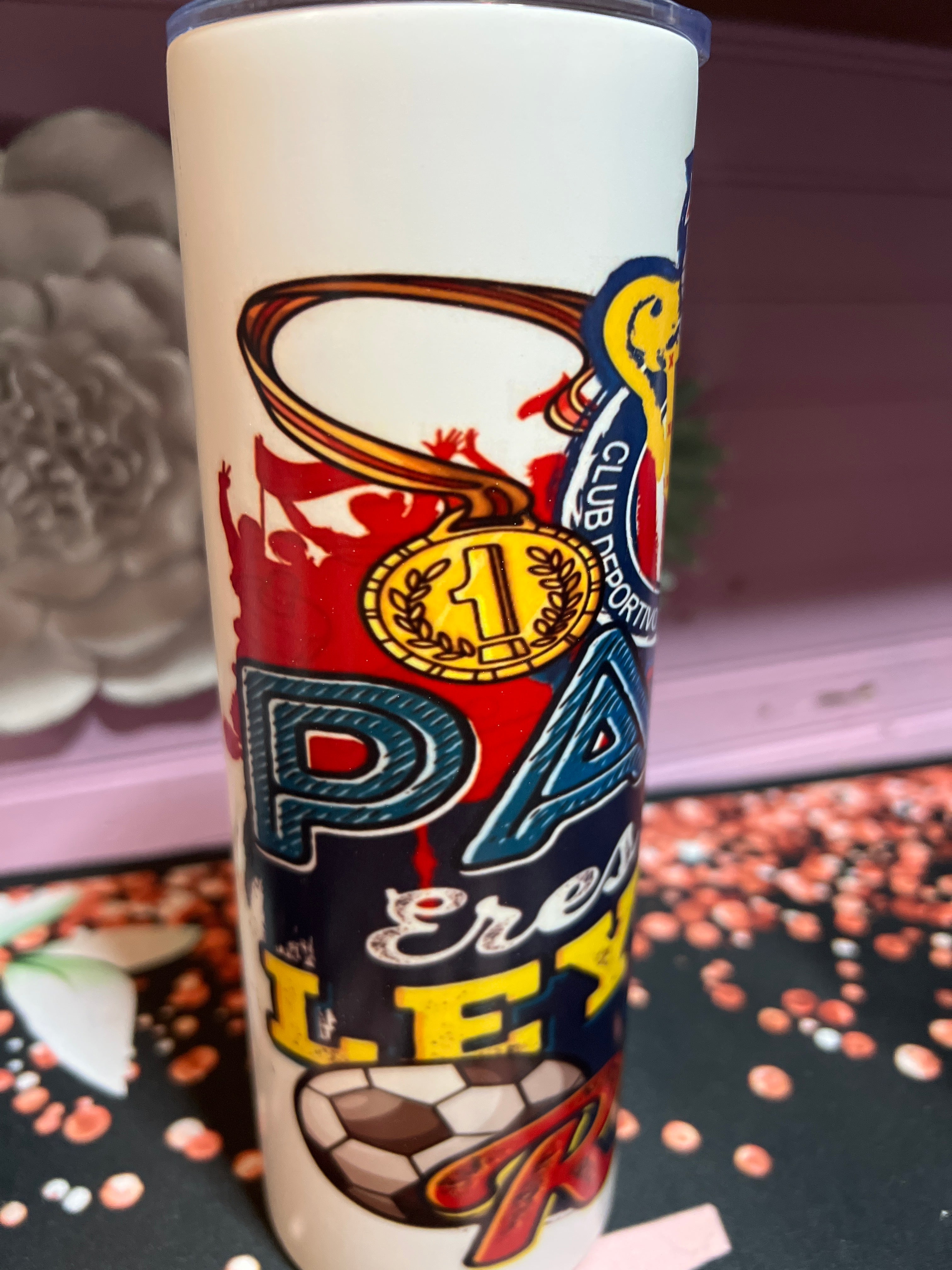 Chivas Papá eres una leyenda que no se raja tumbler 20oz