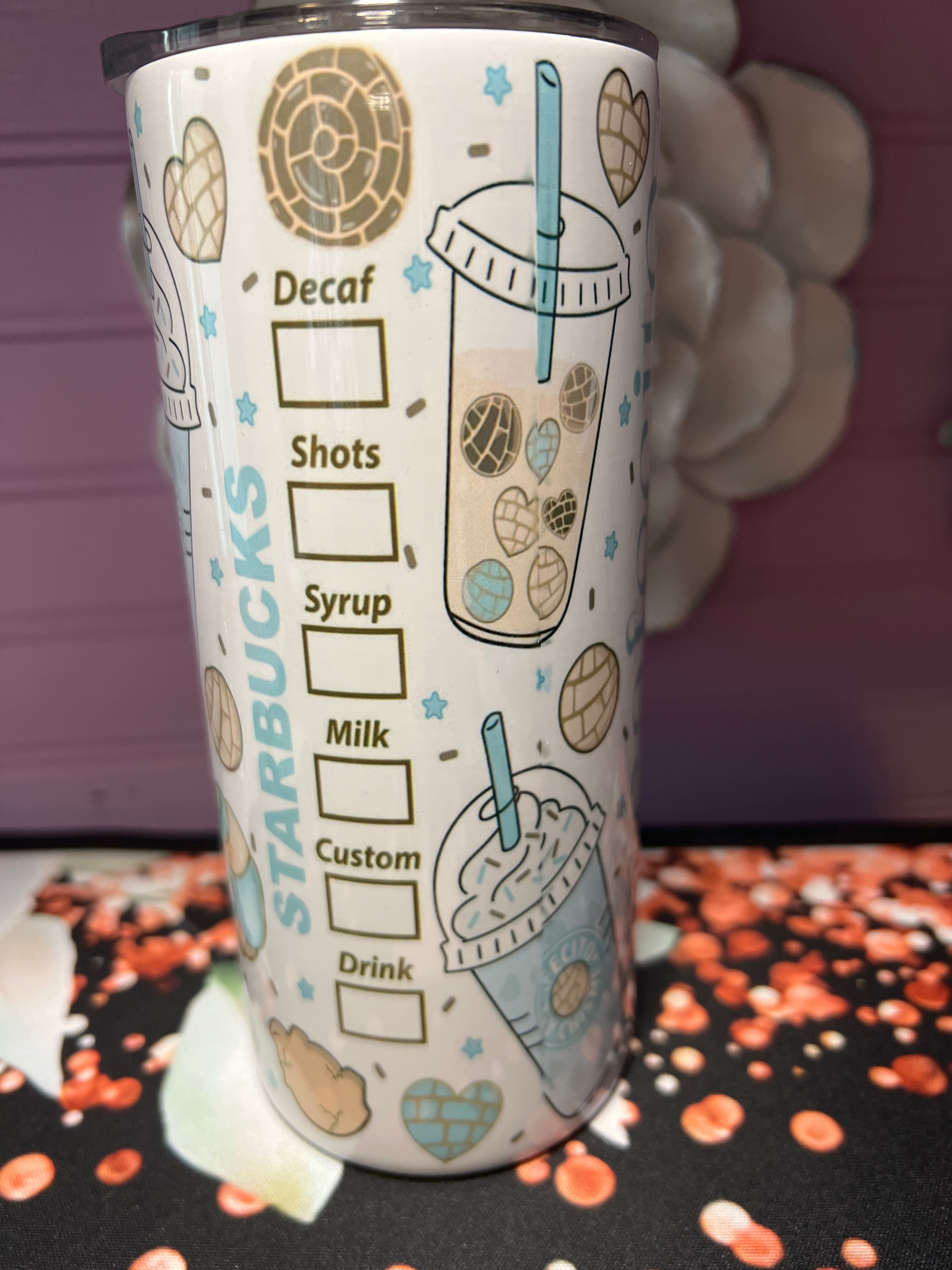 Cafecito y chisme tumbler 15 oz