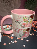 À la niña que fui taza rosa 11 oz