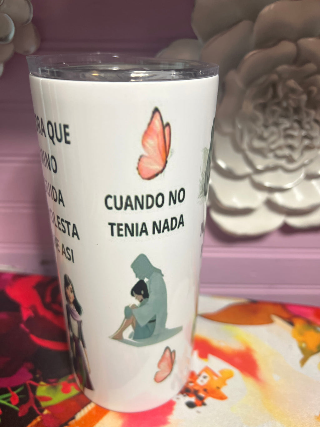 Que hablen de mí tumbler 15 oz