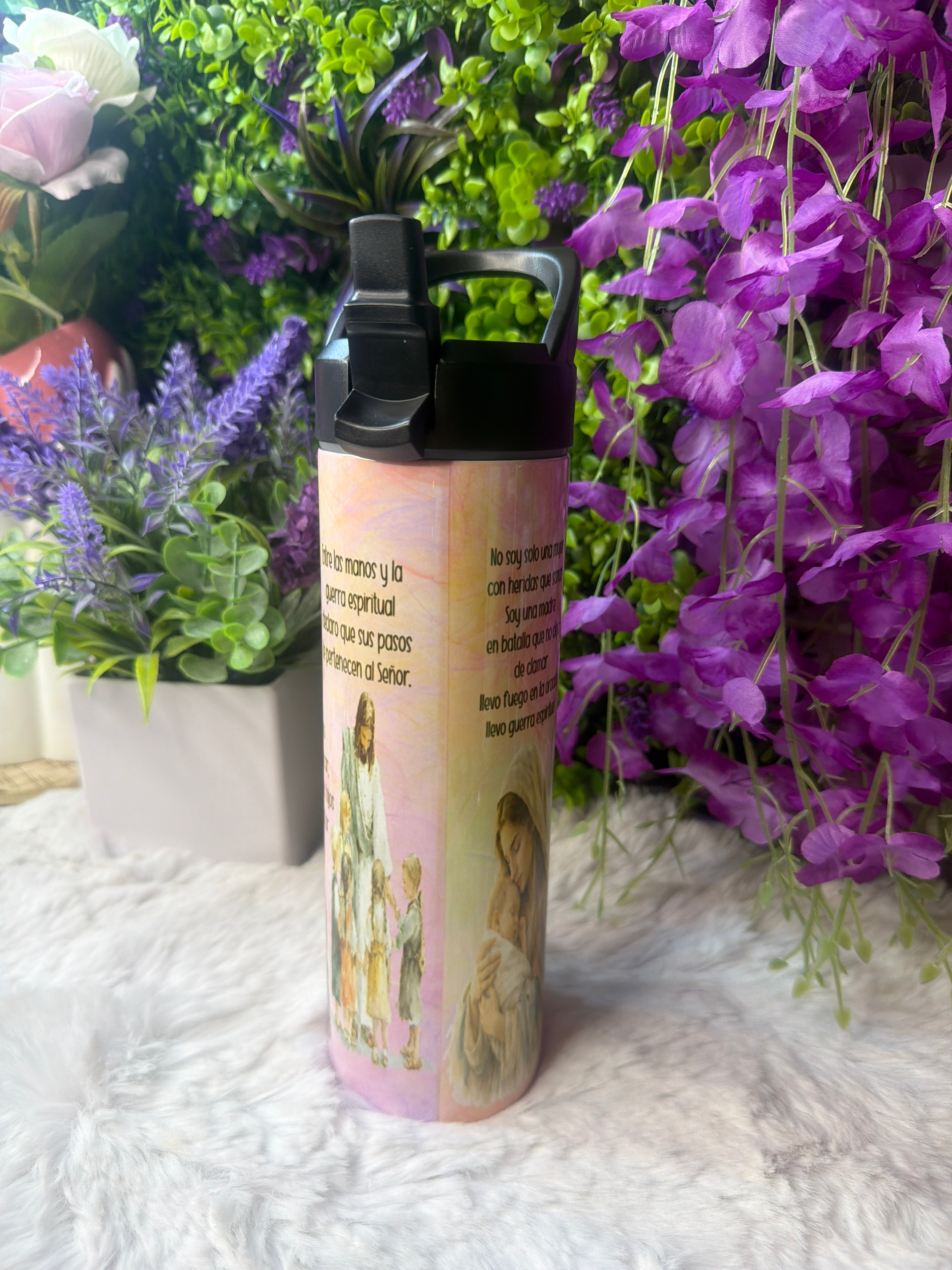 Madre en batalla tumbler 20 oz