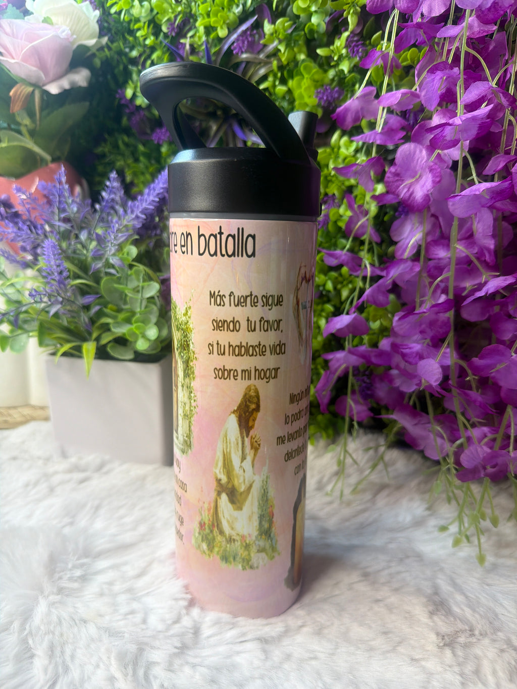 Madre en batalla tumbler 20 oz
