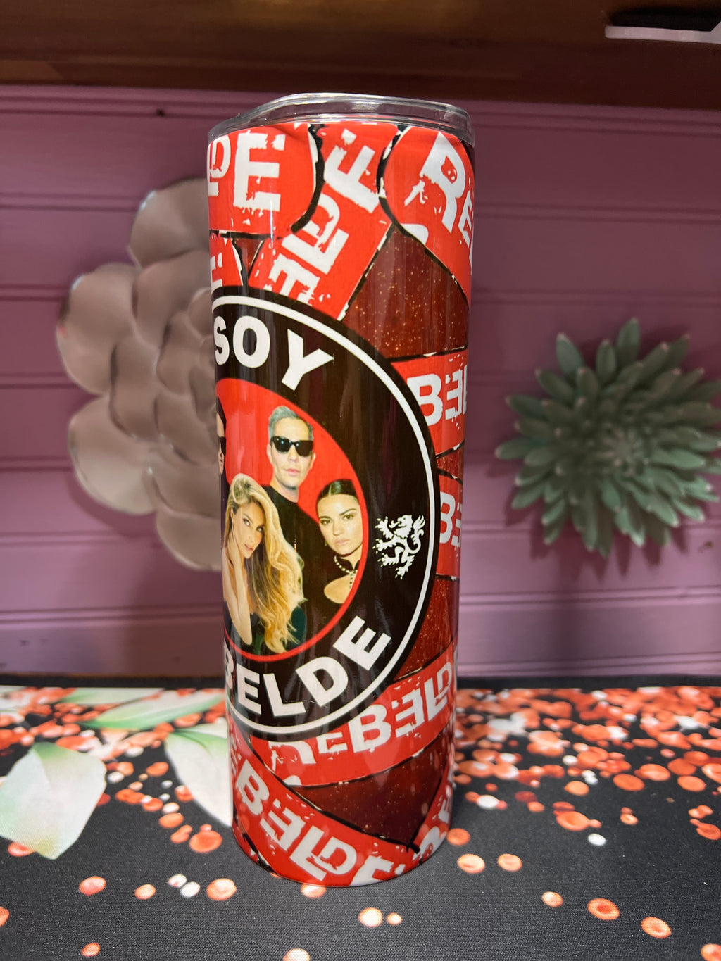 Y soy rebelde tumbler 20 oz