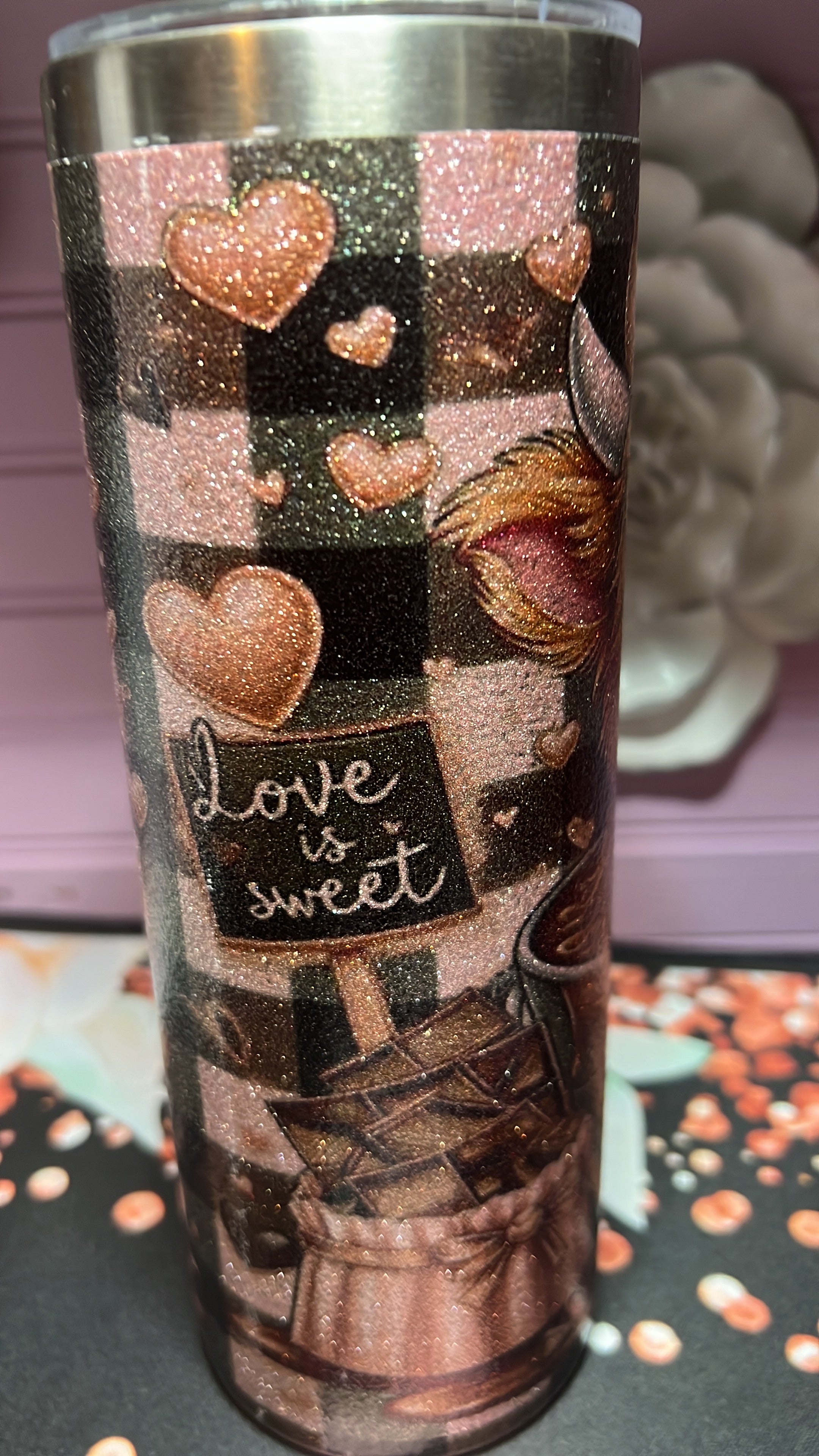 Pink tumbler 20 oz.