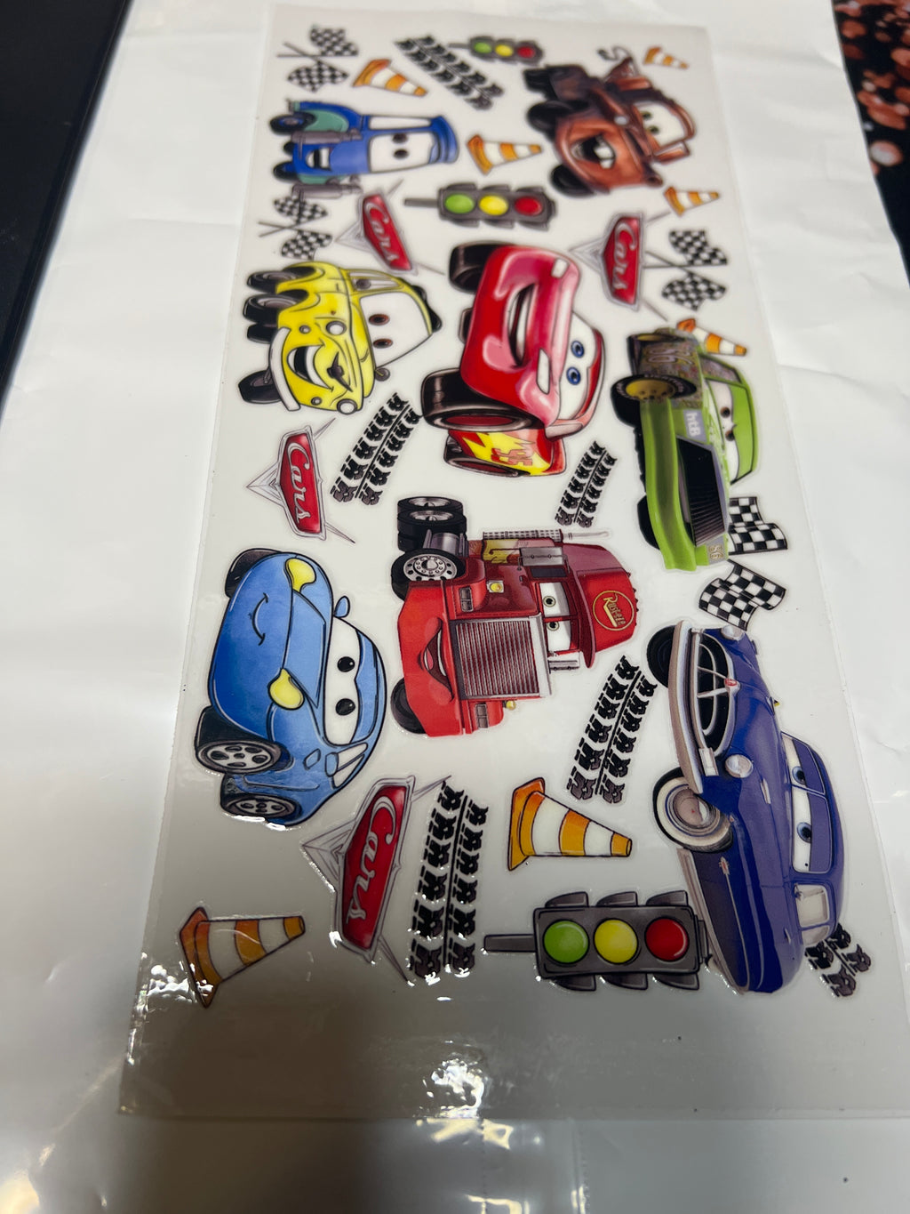 Cars stickers UV DTF