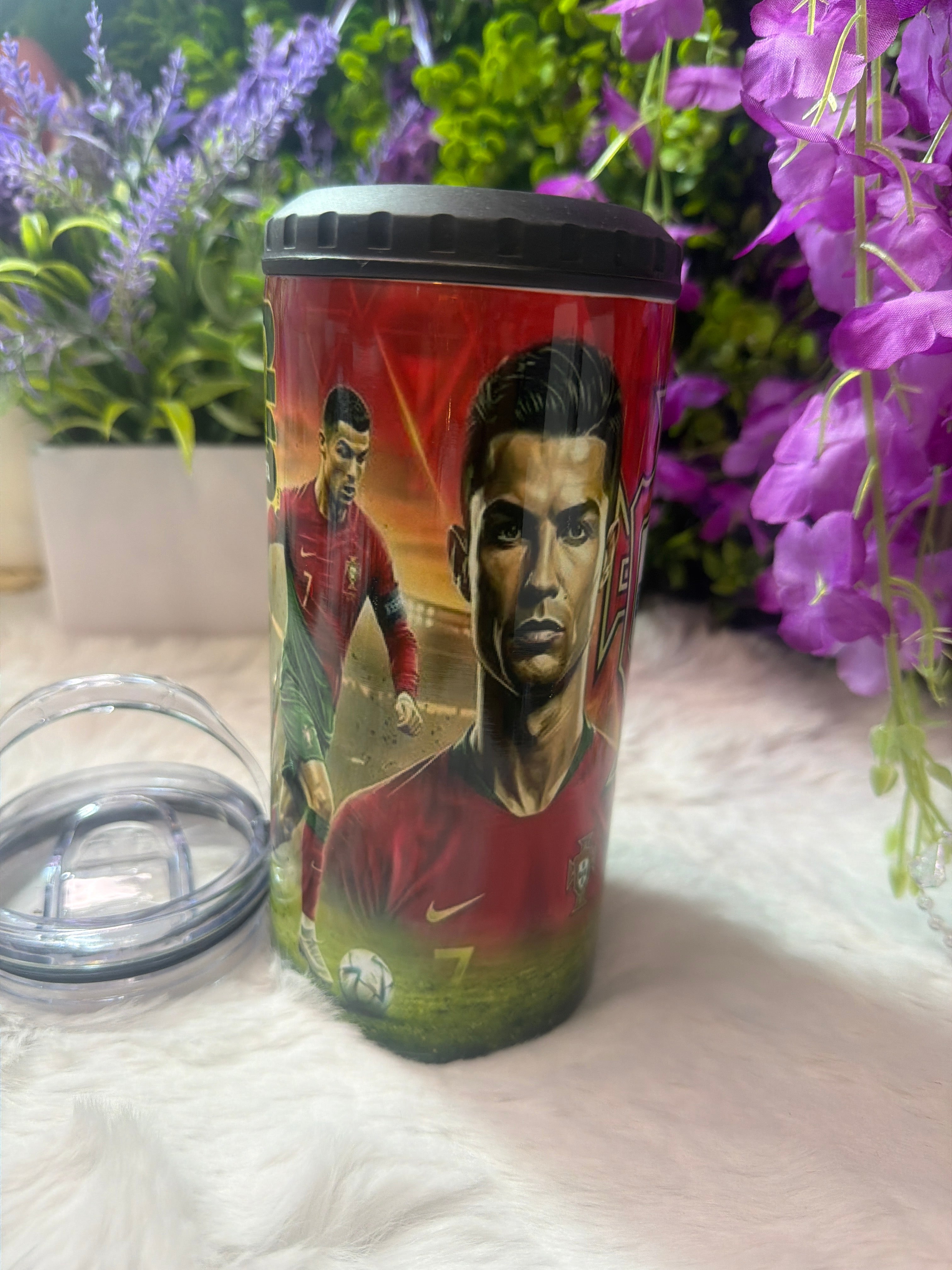 Cristiano Ronaldo tumbler 16 oz 4 in 1