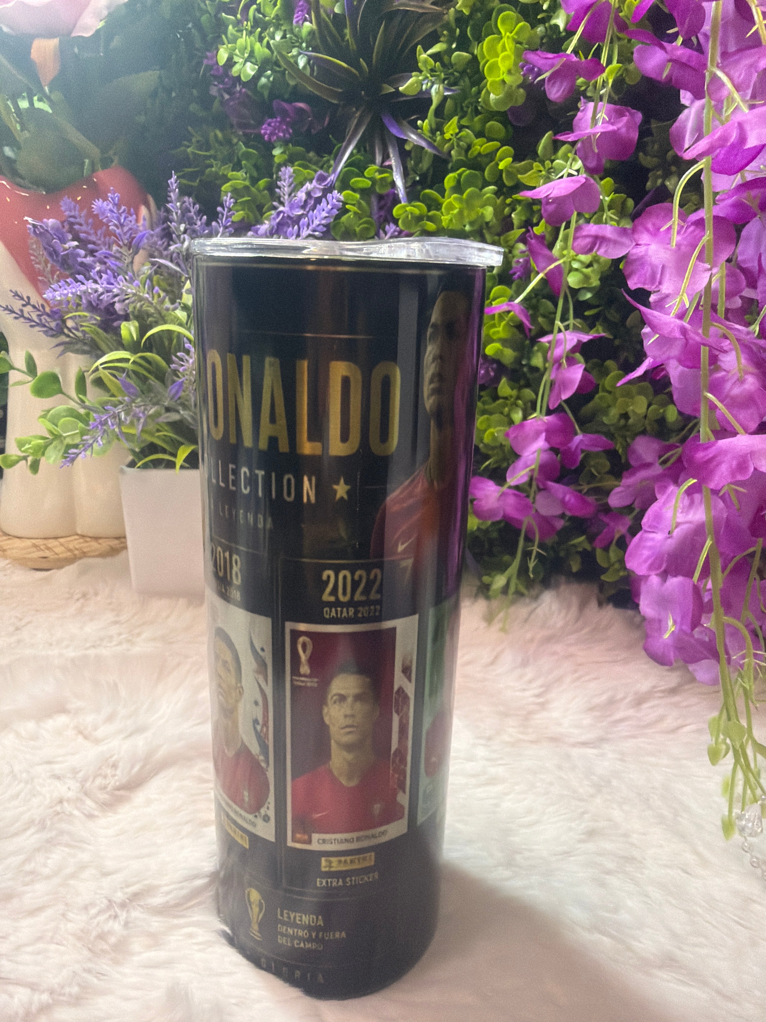 Cristiano Ronaldo tumbler acero inoxidable 20 oz