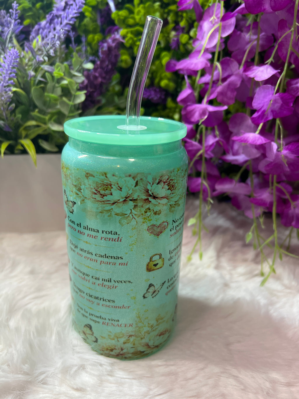 Salí de ahí glass cup 16 oz