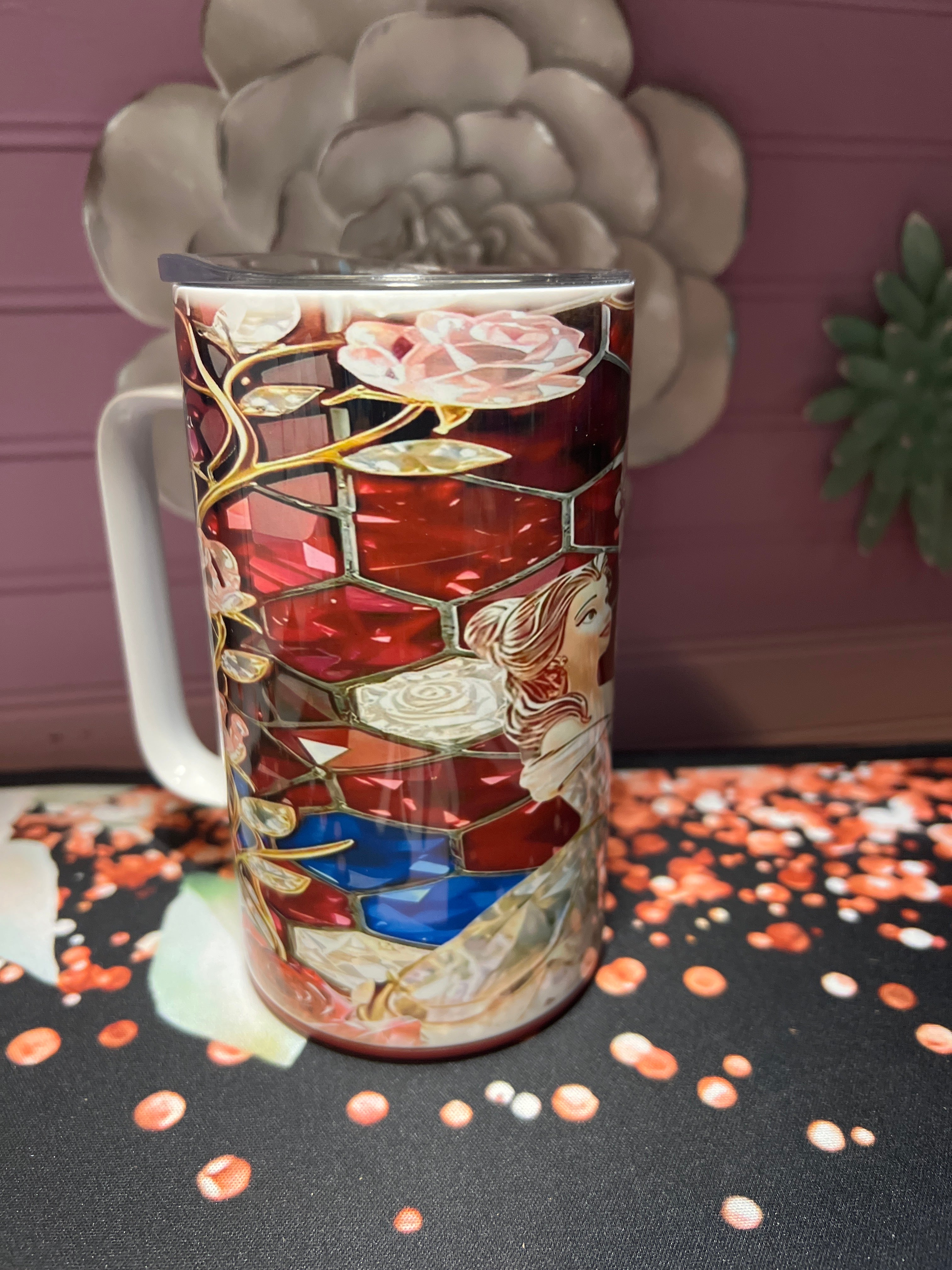 Bella y bestia taza 14 oz