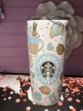 Cafecito y chisme tumbler 15 oz