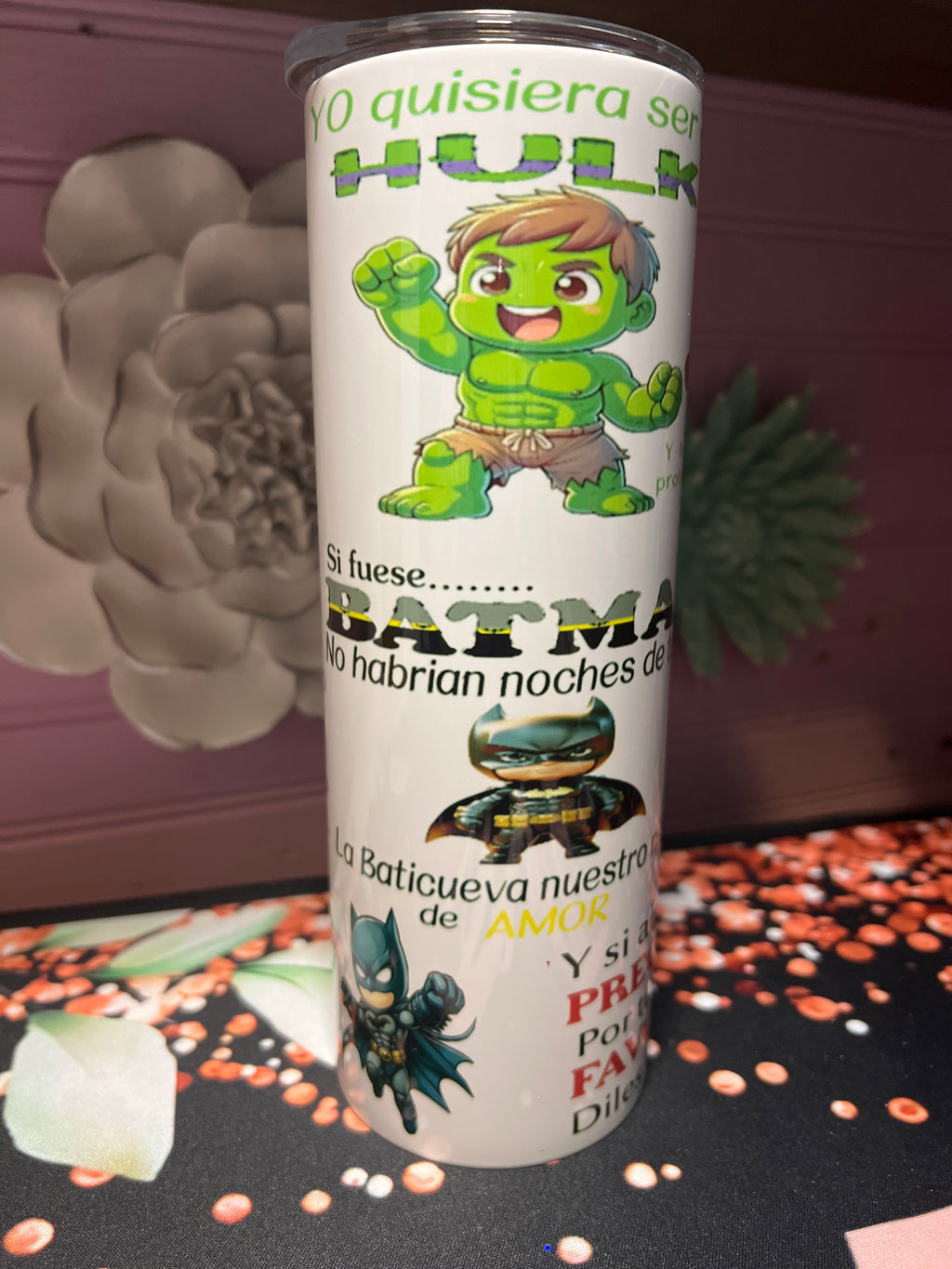 Tu héroe favorito tumbler 20 oz