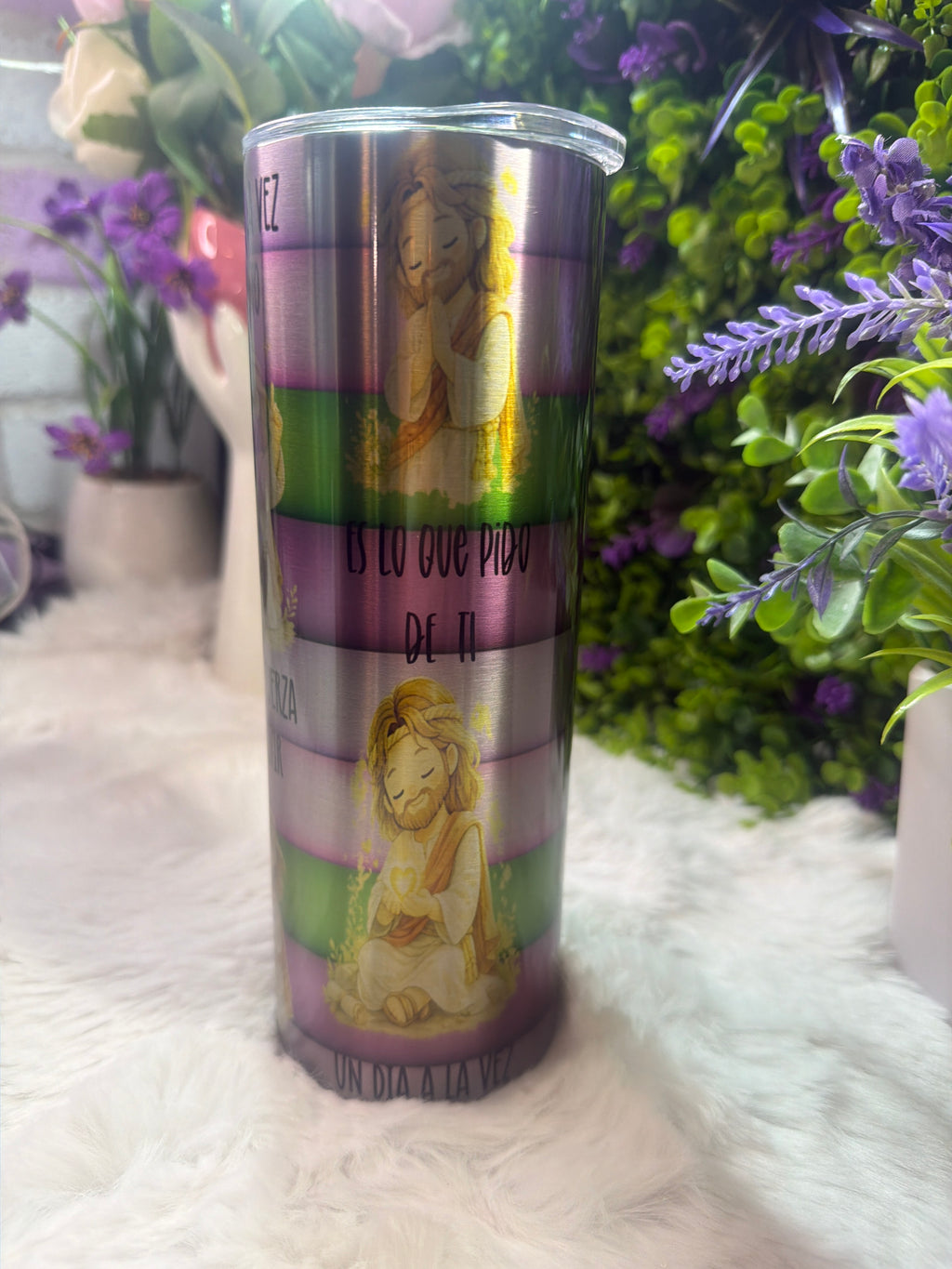 Un día a la vez acero inoxidable tumbler 20 oz