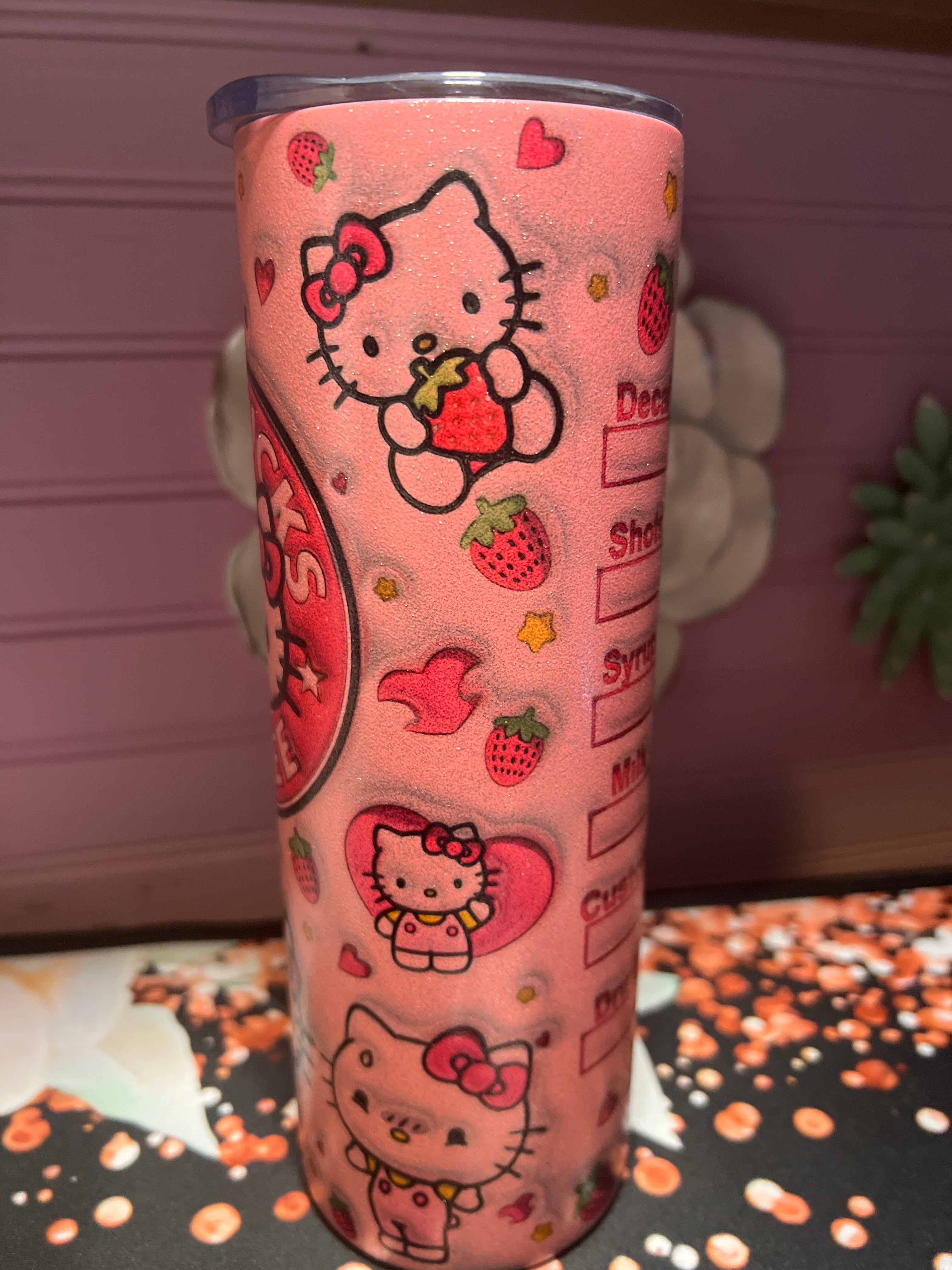Pink Hello Kitty tumbler 20 oz