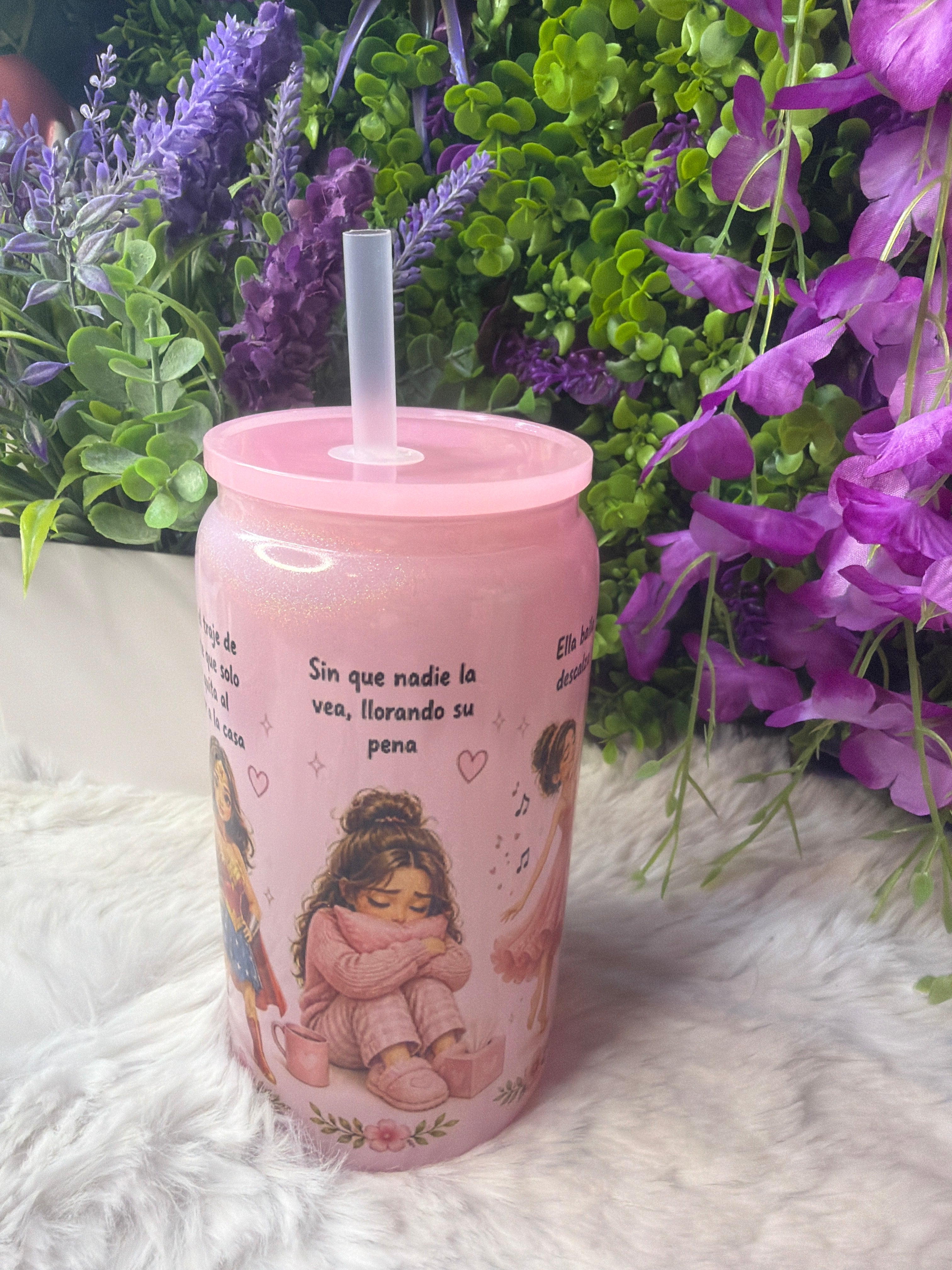 À La Niña Que fui vaso de vidrio 16 oz