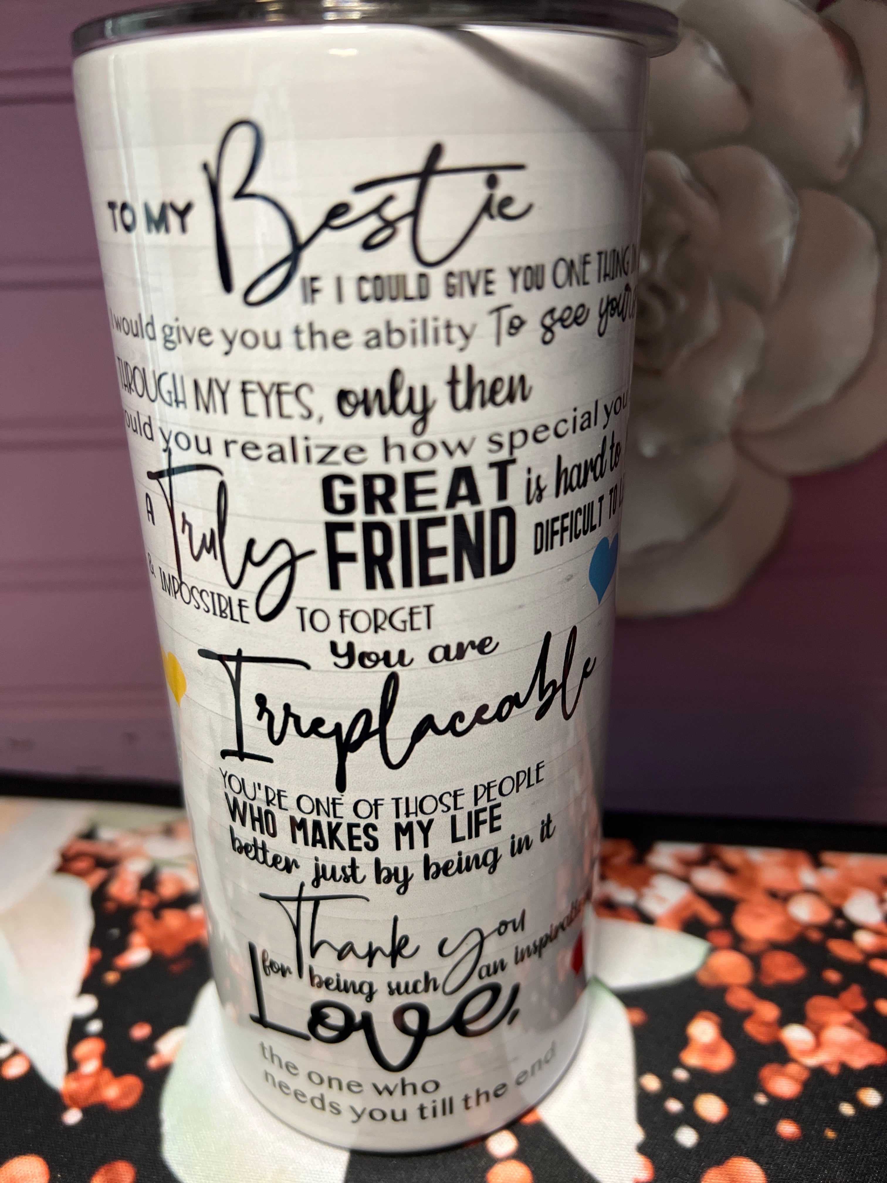 B.E.S.T.I.E.S tumbler 15 oz