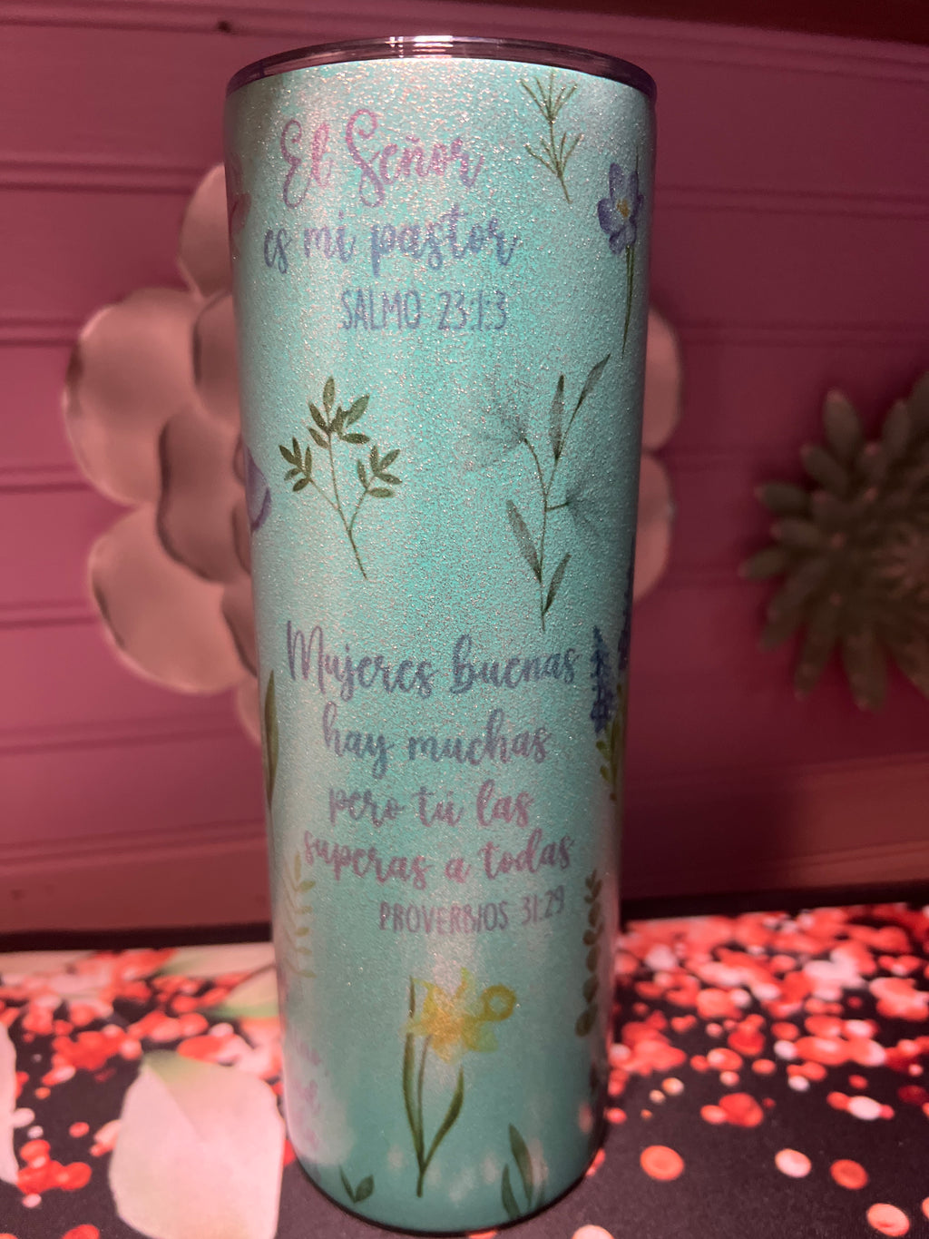 Versículo de la Biblia tumbler 20 oz