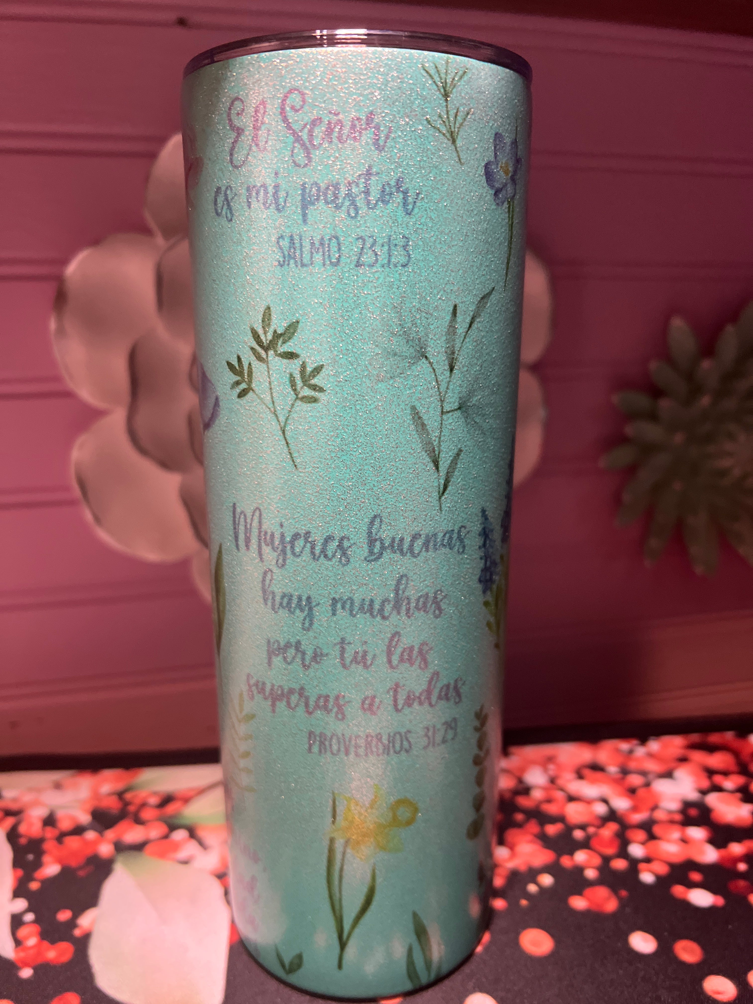 Versículo de la Biblia tumbler 20 oz
