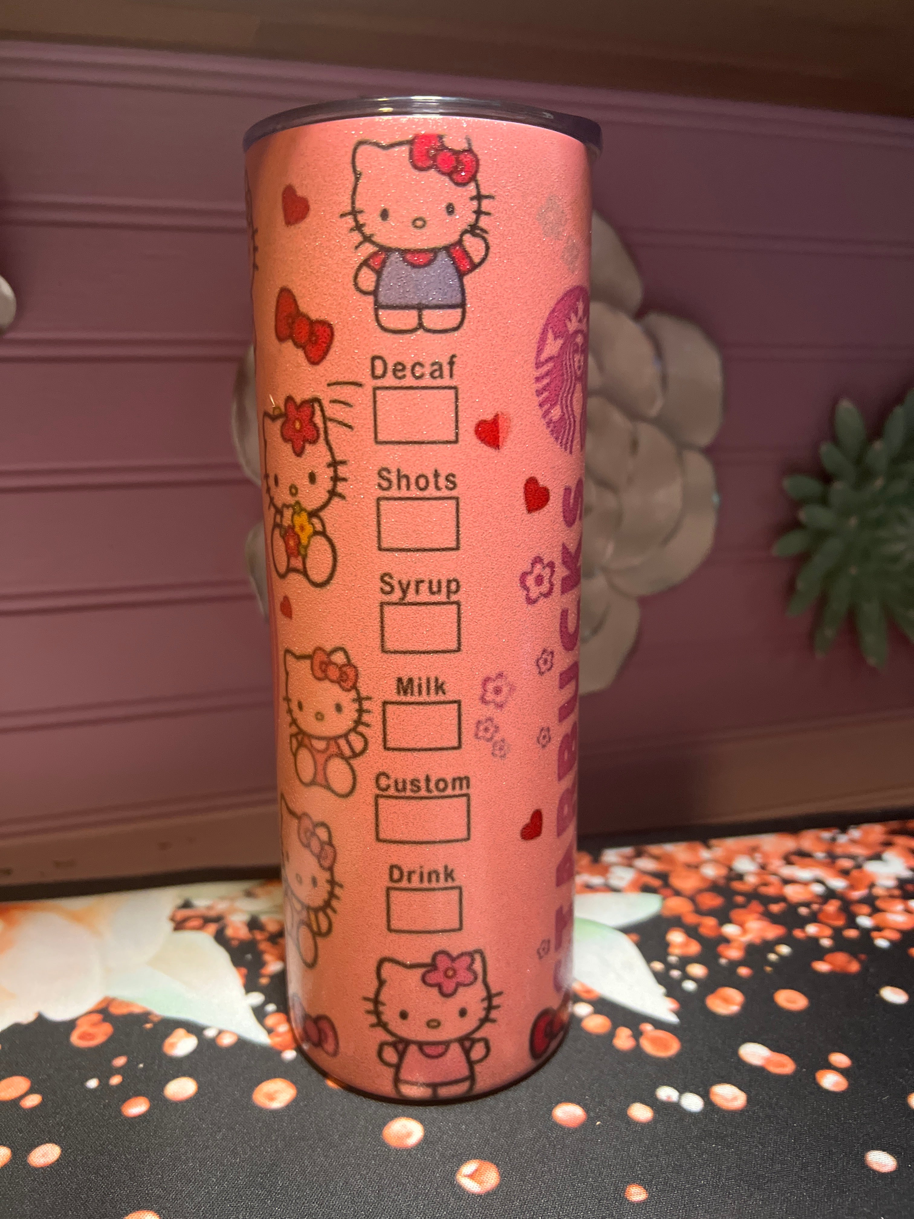 Pink Hello Kitty tumbler 20 oz