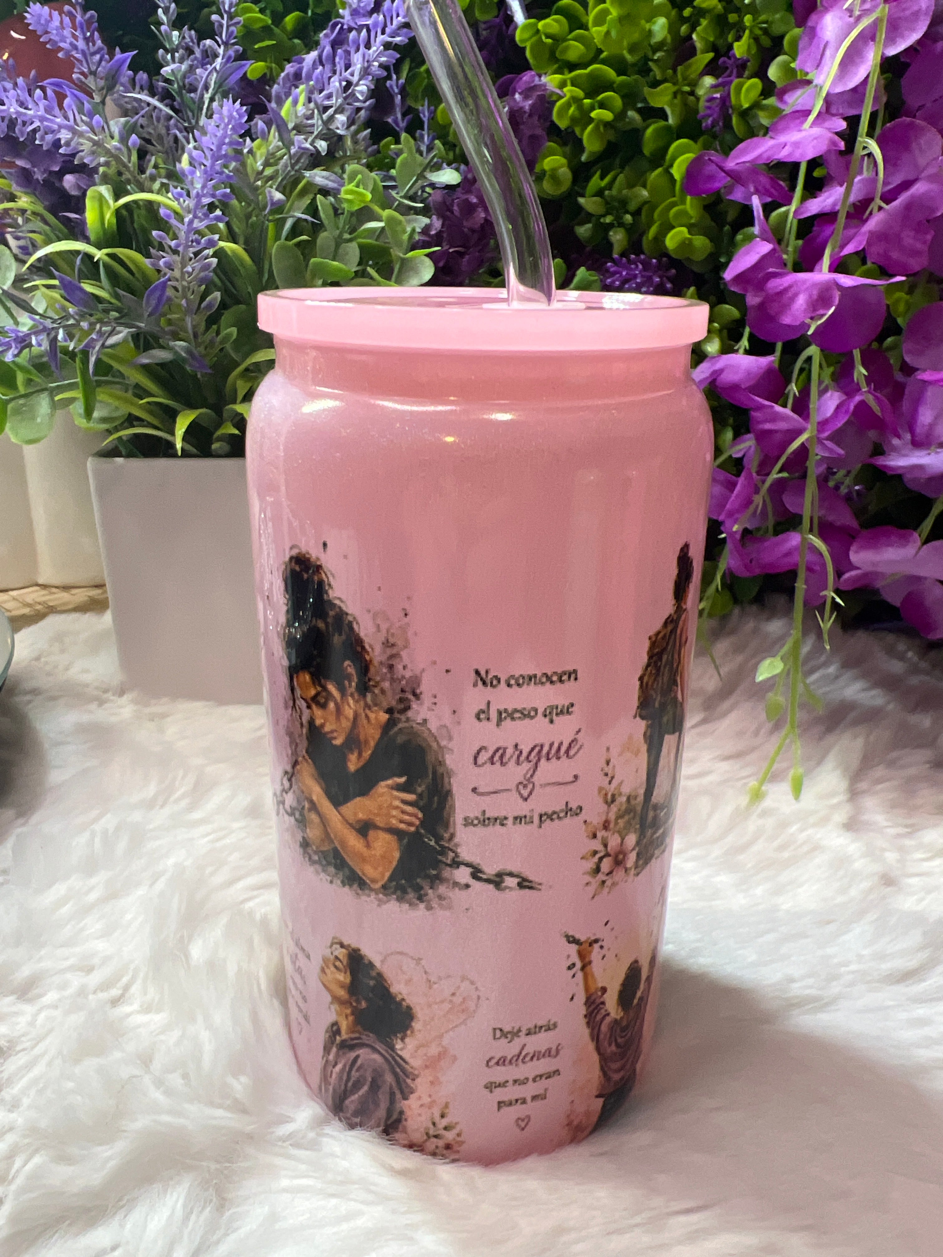 Salí de ahí glass cup 16 oz