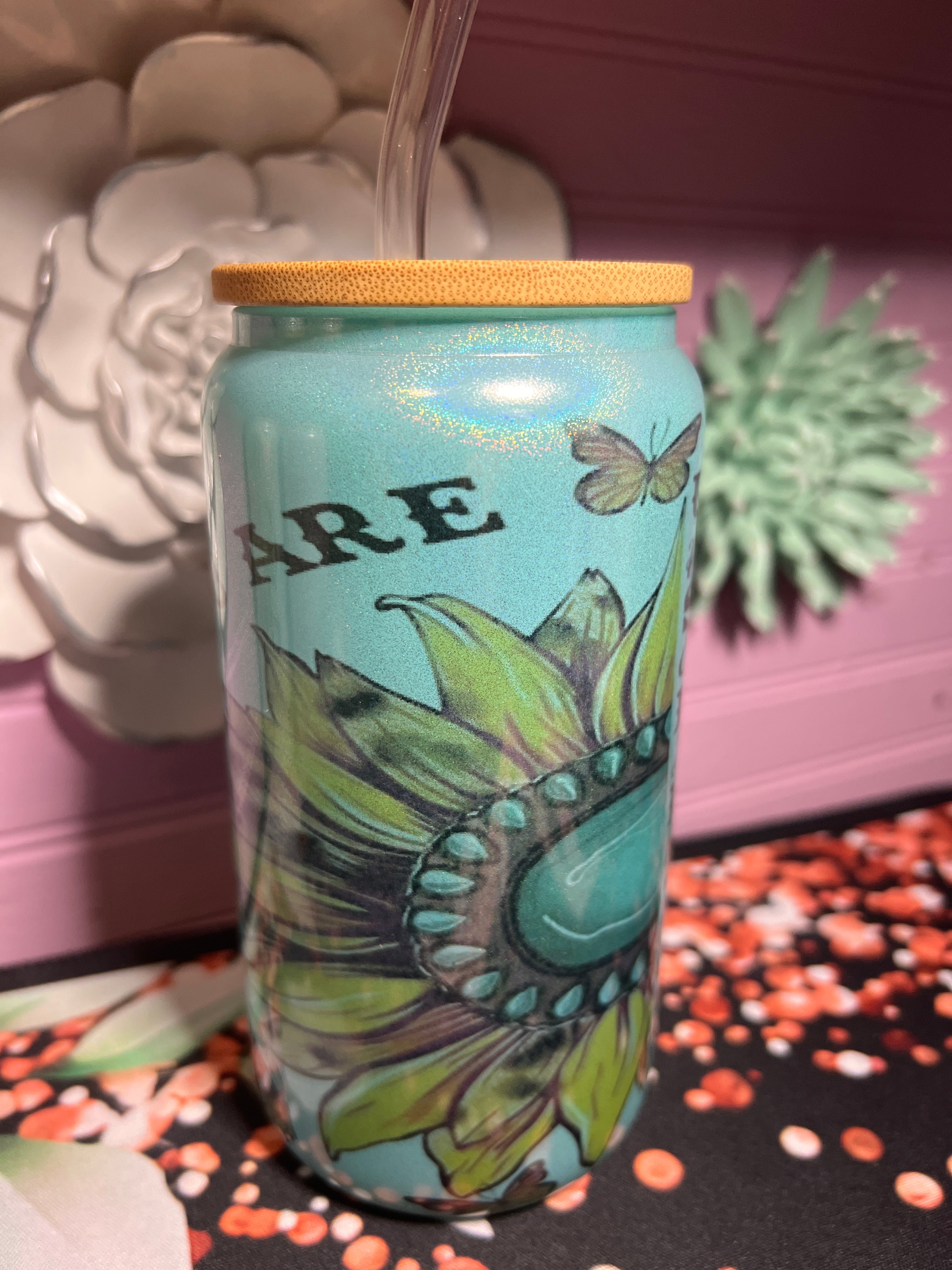 Glass cup 16 oz